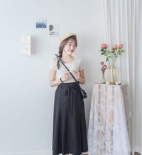 Denim Style 後橡筋前蝴蝶裝飾牛仔棉半裙, Dress/ SK8834 (pink sold out)