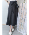 Denim Style 後橡筋前蝴蝶裝飾牛仔棉半裙, Dress/ SK8834 (pink sold out)