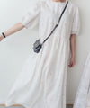 Beige Ribbon, Dress 粉杏蝴蝶印花寬鬆日常弧腰線長裙/ DS9596