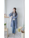 Shirt Stripe Dress 寬鬆微修身感直條紋恤衫裙 （可當外套) / DS1000