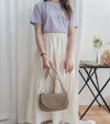 Ribbon 全橡筋腰浪漫傘形蝴蝶裝飾半裙, Skirt/ SK8838 (white soldout)