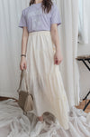 Ribbon 全橡筋腰浪漫傘形蝴蝶裝飾半裙, Skirt/ SK8838 (white soldout)