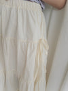 Ribbon 全橡筋腰浪漫傘形蝴蝶裝飾半裙, Skirt/ SK8838 (white soldout)