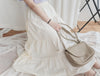 Ribbon 全橡筋腰浪漫傘形蝴蝶裝飾半裙, Skirt/ SK8838 (white soldout)
