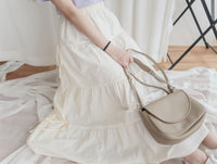 Ribbon 全橡筋腰浪漫傘形蝴蝶裝飾半裙, Skirt/ SK8838 (white soldout)