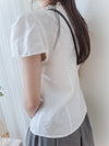 Tulip, Blouse 精緻通花領口寬鬆修腰線上衣/ BU9052