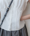 Tulip, Blouse 精緻通花領口寬鬆修腰線上衣/ BU9052
