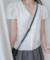 Tulip, Blouse 精緻通花領口寬鬆修腰線上衣/ BU9052