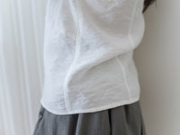Tulip, Blouse 精緻通花領口寬鬆修腰線上衣/ BU9052