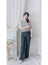 Jennie Jeans 全彈性直筒褲管修飾腿型牛仔褲/ PT8471