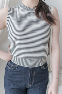 Stripe Set 細條紋彈性針織套裝/ SE8091