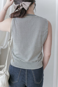 Stripe Set 細條紋彈性針織套裝/ SE8091