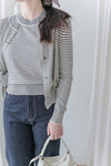 Stripe Set 細條紋彈性針織套裝/ SE8091