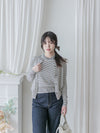 Stripe Set 細條紋彈性針織套裝/ SE8091