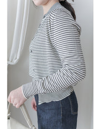 Stripe Set 細條紋彈性針織套裝/ SE8091