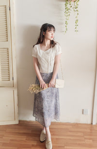 Victoria Blouse 多邊領口疊式衣身上衣/ TP9040
