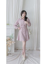 Shirt Dress 修飾線條剪裁修腰A形連身裙/ DS1003