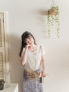Victoria Blouse 多邊領口疊式衣身上衣/ TP9040
