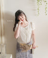 Victoria Blouse 多邊領口疊式衣身上衣/ TP9040