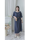 Navy Stripe Dress 法式橫條紋大空間直裙連身裙/ DS1004