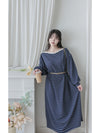 Navy Stripe Dress 法式橫條紋大空間直裙連身裙/ DS1004