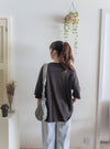 （ Print, Tee  舒適慵懶OVERSIZE日常印花棉質Tee/ TP9039