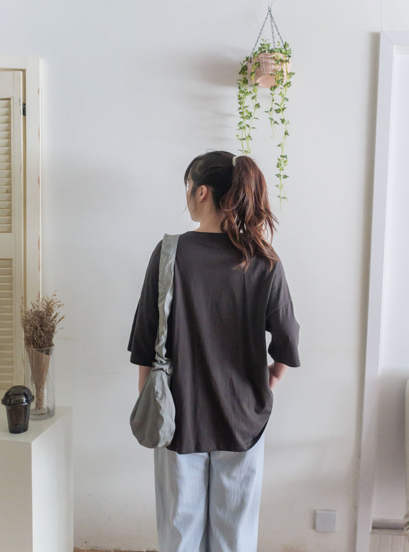 （ Print, Tee  舒適慵懶OVERSIZE日常印花棉質Tee/ TP9039