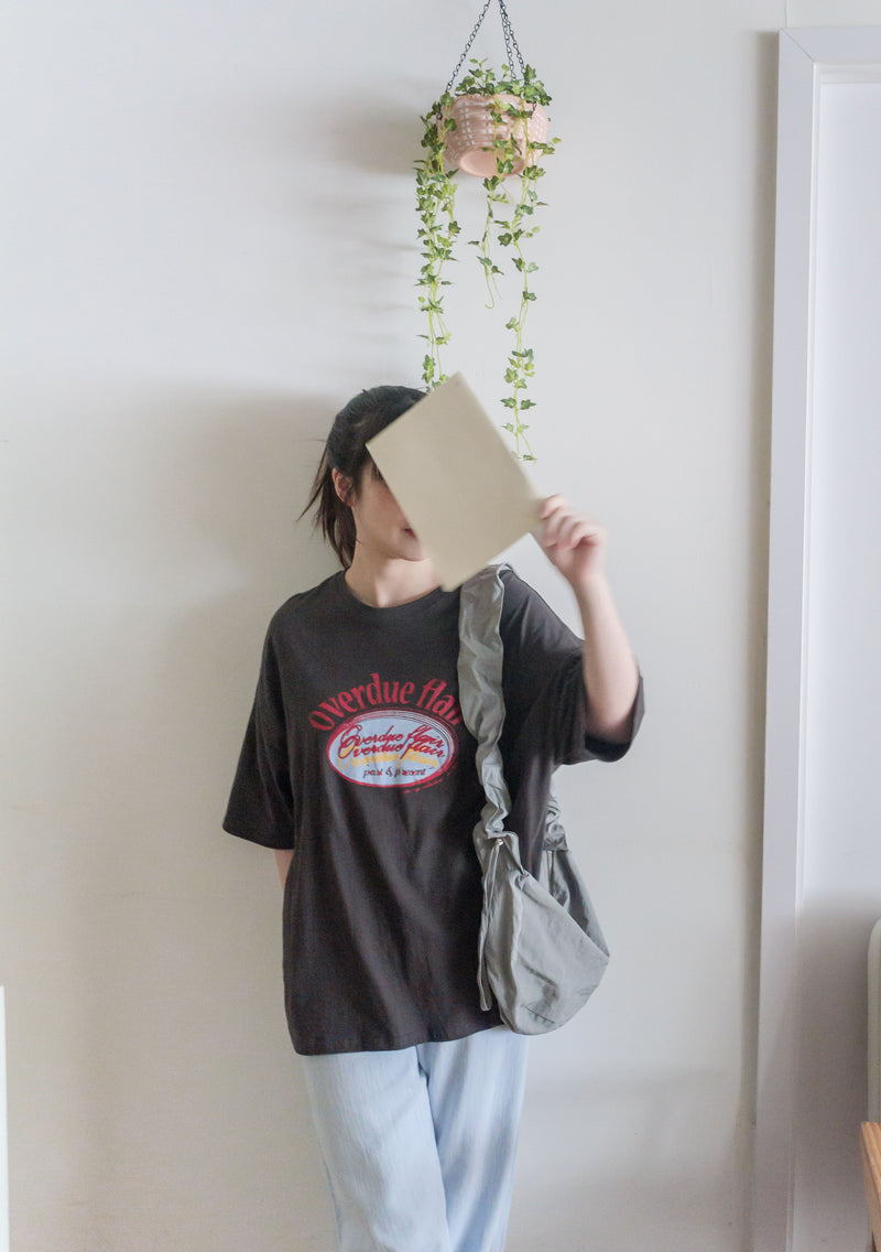 （ Print, Tee  舒適慵懶OVERSIZE日常印花棉質Tee/ TP9039