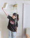 （ Print, Tee  舒適慵懶OVERSIZE日常印花棉質Tee/ TP9039