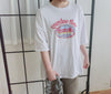 （ Print, Tee  舒適慵懶OVERSIZE日常印花棉質Tee/ TP9039