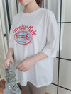 （ Print, Tee  舒適慵懶OVERSIZE日常印花棉質Tee/ TP9039