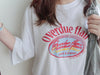 （ Print, Tee  舒適慵懶OVERSIZE日常印花棉質Tee/ TP9039