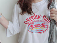 （ Print, Tee  舒適慵懶OVERSIZE日常印花棉質Tee/ TP9039