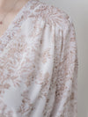 Alice Floral Dress 水彩印花疊V領雪紡層次連身裙/ DS1002 (pre-order white)