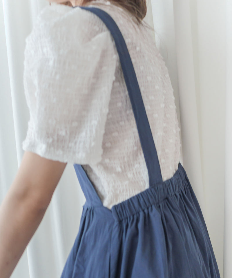 （Special Fabric！) Snow Dot, Blouse 雪花點點布清新減齡上衣/ TP9045