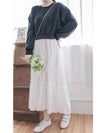 Sweater Elegant OPS 假兩件衛衣X傘裙設計連身裙/ DS1006