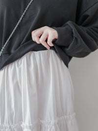 Sweater Elegant OPS 假兩件衛衣X傘裙設計連身裙/ DS1006