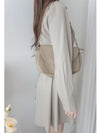 Shirt Dress 修飾線條剪裁修腰A形連身裙/ DS1003
