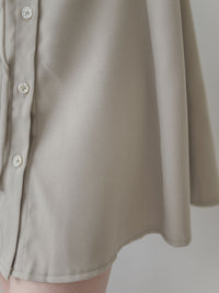 Shirt Dress 修飾線條剪裁修腰A形連身裙/ DS1003