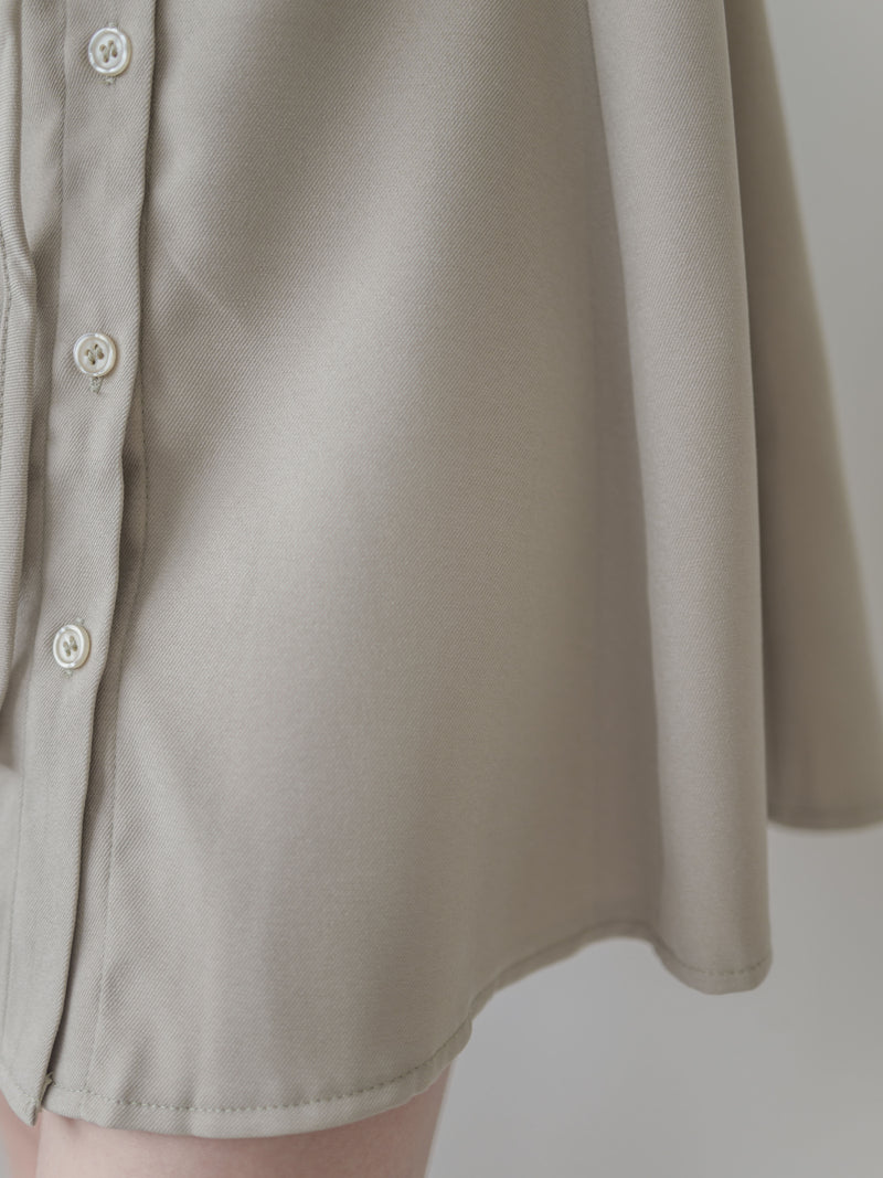 Shirt Dress 修飾線條剪裁修腰A形連身裙/ DS1003