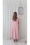 （ V Pleated Dress 裙身顯瘦車褶設計日常連身裙/ DS9631 （black sold out)