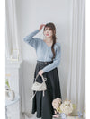 Belt Skirt 簡潔腰帶修腰大A字裙（附送腰帶）/ SK8911