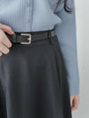 Belt Skirt 簡潔腰帶修腰大A字裙（附送腰帶）/ SK8911