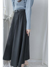 Belt Skirt 簡潔腰帶修腰大A字裙（附送腰帶）/ SK8911