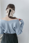 V Collar Knit 雙面V領顯瘦微修腰針織衫/ TP9191