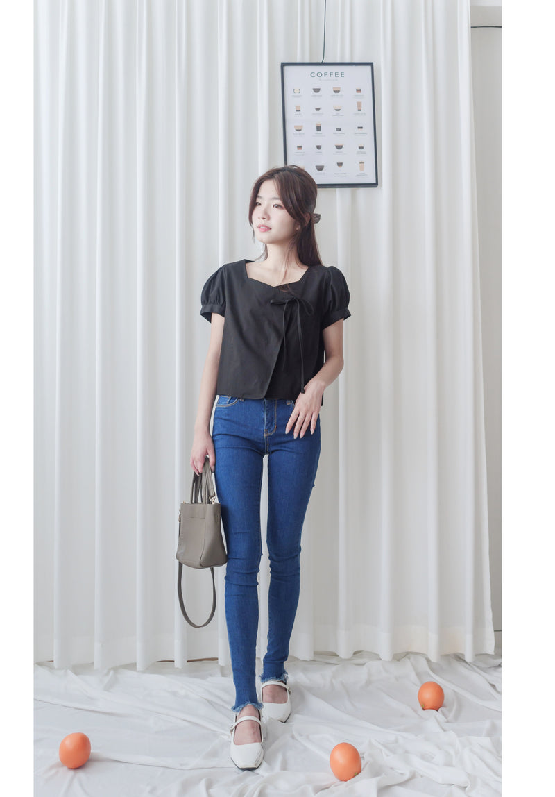 Victoria Blouse 多邊領口疊式衣身上衣/ TP9040