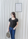 Victoria Blouse 多邊領口疊式衣身上衣/ TP9040
