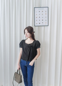 Victoria Blouse 多邊領口疊式衣身上衣/ TP9040