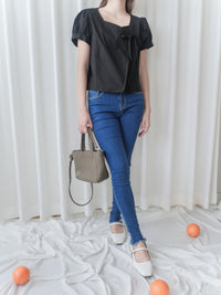 Victoria Blouse 多邊領口疊式衣身上衣/ TP9040