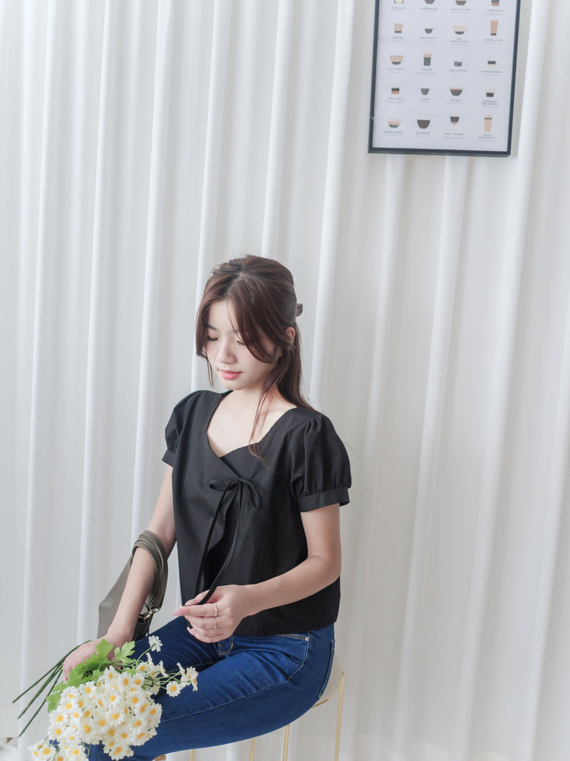 Victoria Blouse 多邊領口疊式衣身上衣/ TP9040